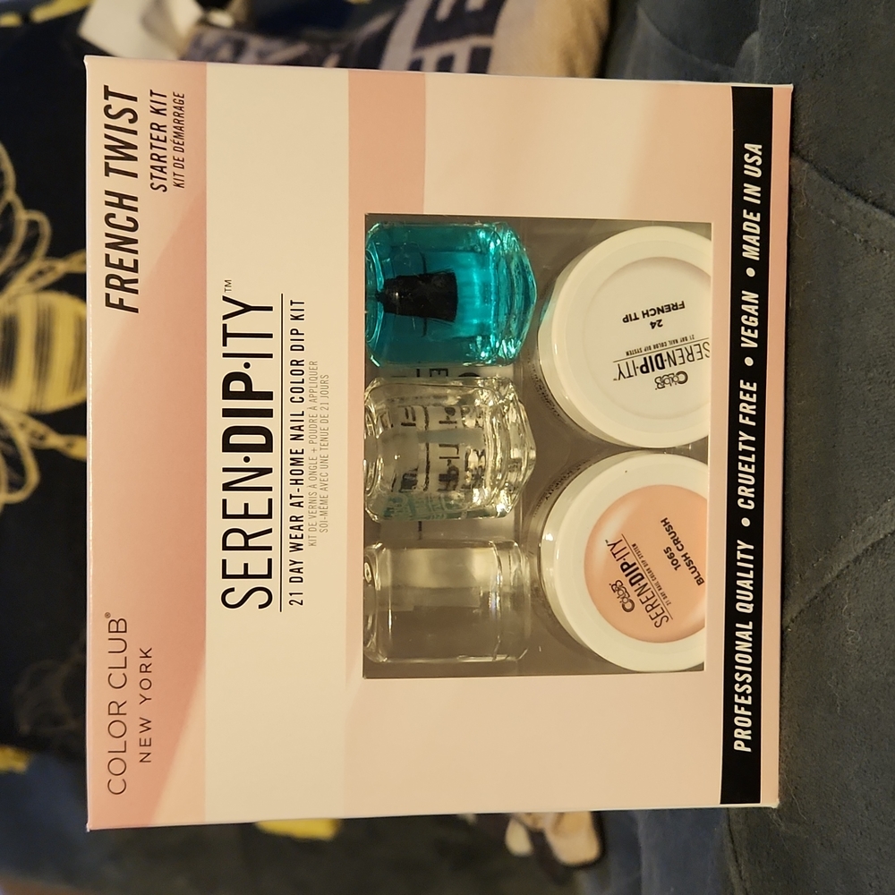 Color Club SEREN-DIP-ITY Serendipity At Home Nail Color Dip Kit French Twist